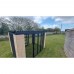 Freestanding Catio enclosure 6ft x 9ft x 6ft tall With Black 16g wire mesh & Tongue and groove boarded corners 